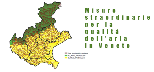 Contro l’inquinamento da PM10 la Regione approva un piano straordinario - Limitazioni già in vigore su tutta la pianura veneta