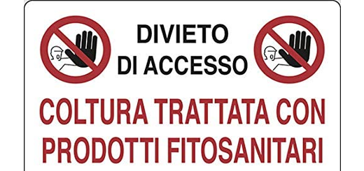 Prodotti fitosanitari: obbligo di informazione nelle aree frequentate dalla popolazione