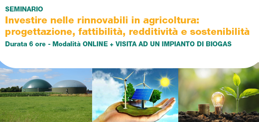 Seminario “Investire nelle rinnovabili in agricoltura”