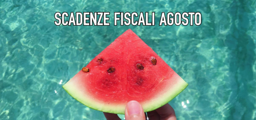 Scadenze fiscali del mese di Agosto